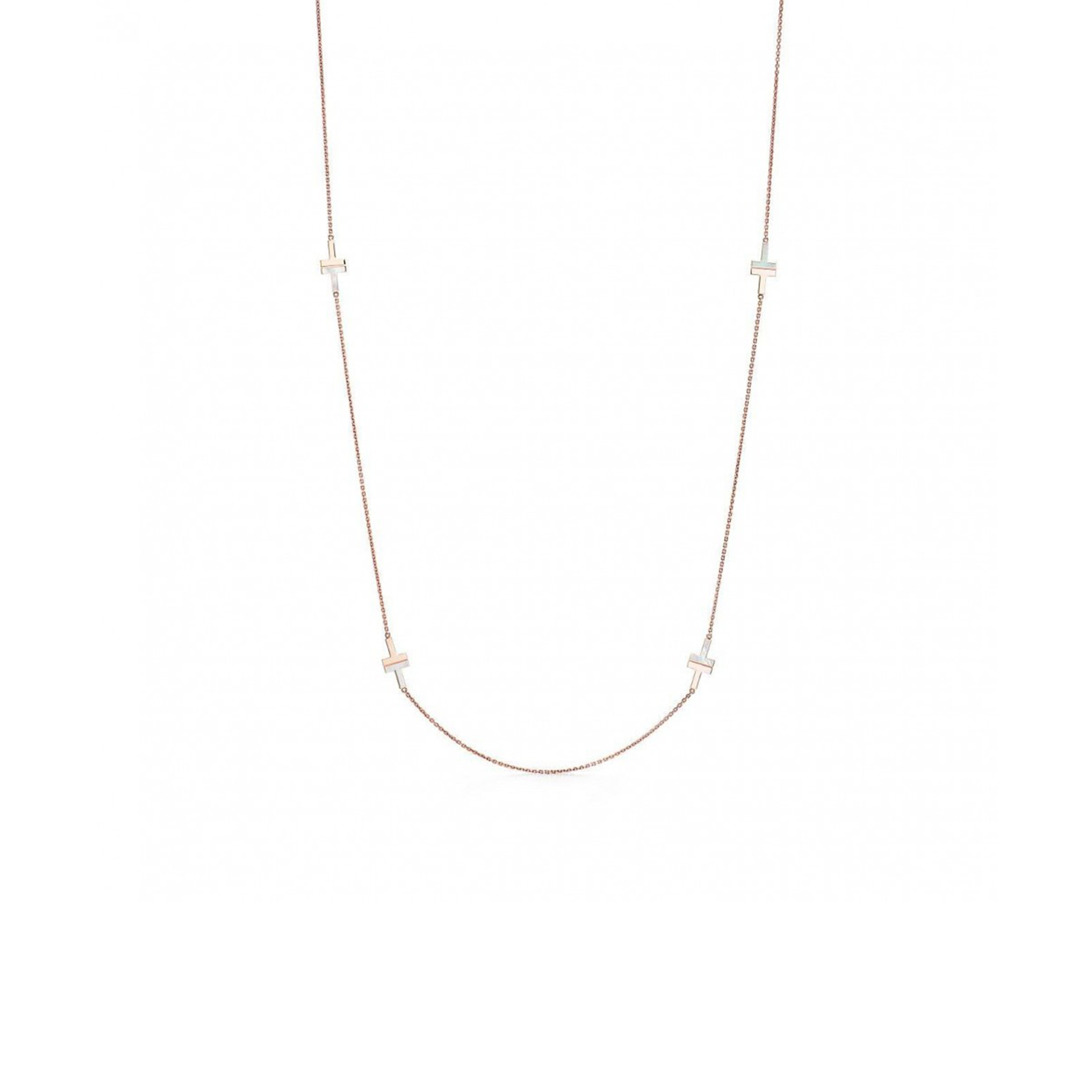 TIFFANY T MOTHER-OF-PEARL STATION NECKLACE 66886220 TIFFANY T MOTHER-OF-PEARL STATION NECKLACE 66886220